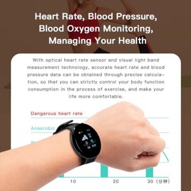 Smart Band Bluetooth Sport Fitness Tracker Waterproof Inteligent Bracelet Smartwatch Red