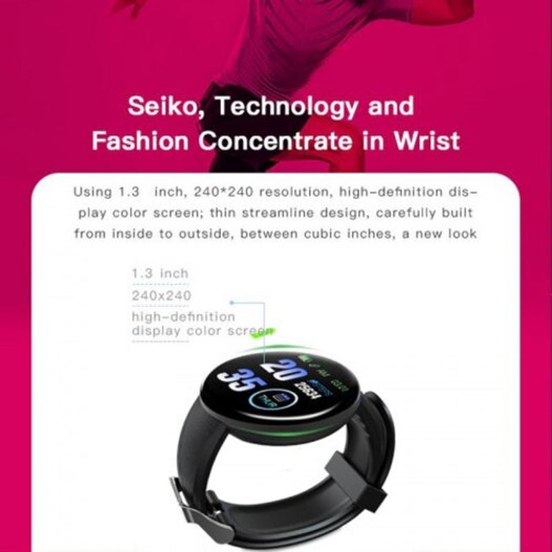 Smart Band Bluetooth Sport Fitness Tracker Waterproof Inteligent Bracelet Smartwatch Red