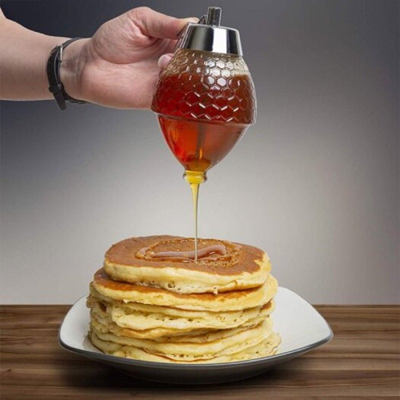 Squeeze Bottle Honey Jar Container Bee Drip Dispenserjuice Syrup Cup Kitchen Accessories Oval