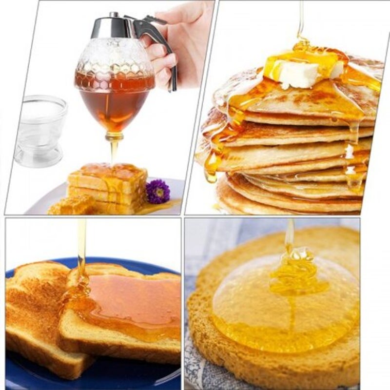 Squeeze Bottle Honey Jar Container Bee Drip Dispenserjuice Syrup Cup Kitchen Accessories Oval