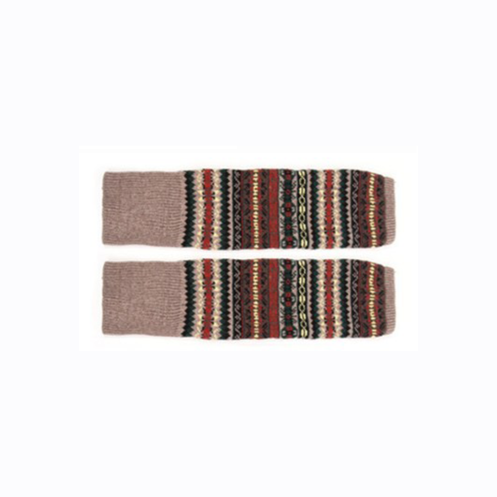 Bohemian Camouflage Thickened Women's Over-The-Knee Warm Leggings Warmer