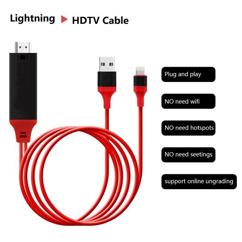 Usb Firewire Hubs 1080P Adapter Cable Lightning To Hdmi For Iphone Ipad Ipod