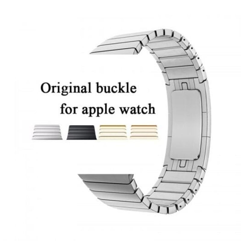 Veile Studios Link Bracelet Strap For Applewatch Band Stainless Steel Metal Watchband Black 44Mm