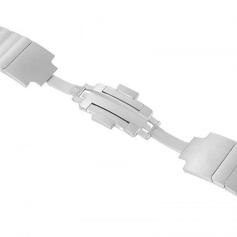 Veile Studios Link Bracelet Strap For Applewatch Band Stainless Steel Metal Watchband Black 44Mm