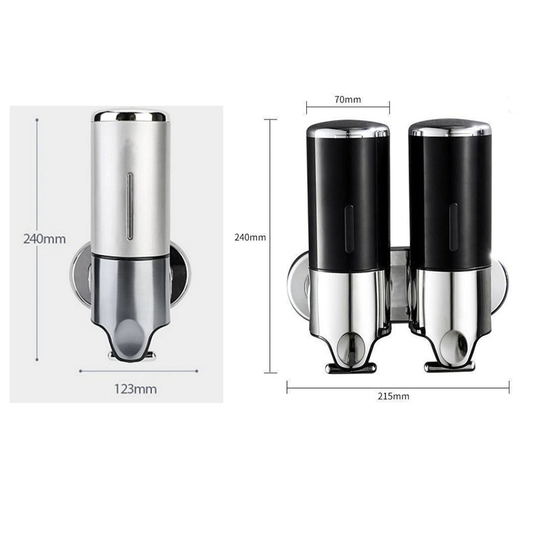 Wall Mounted Stainless Steel Bathroom Shower Soap Dispenser Pump