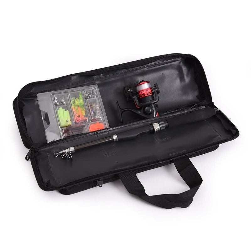 Fishing Bag Case Rod Reel Travel Carrier Pole Gear Tackle
