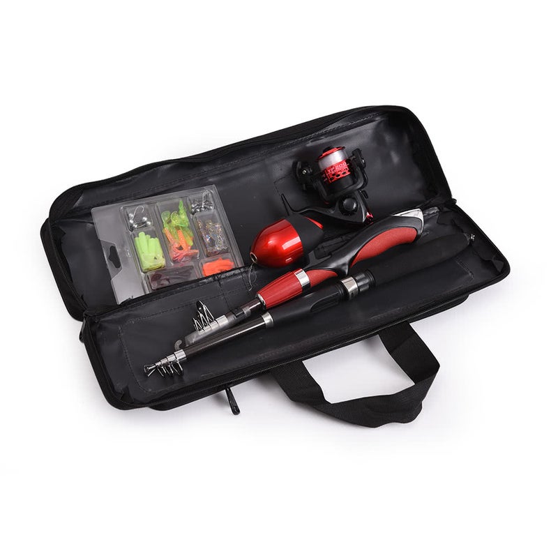 Fishing Bag Case Rod Reel Travel Carrier Pole Gear Tackle