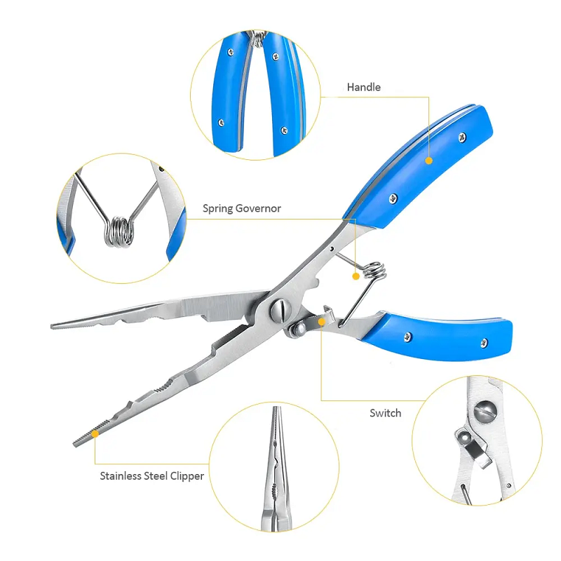 Multifunctional Fishing Plier Stainless Steel Carp Tackle Cut Line Cutter Scissors