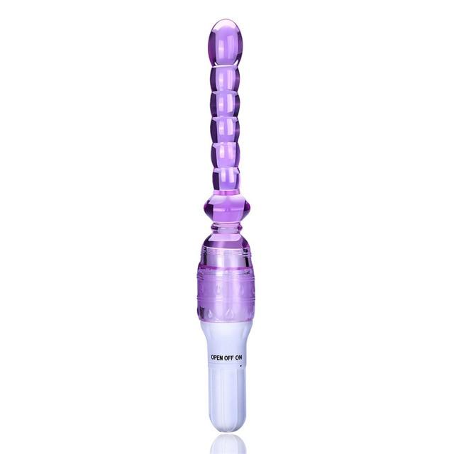 Silicone Jelly Anal Beads Vibrator Butt Plug Bdsm Flexible Waterproof