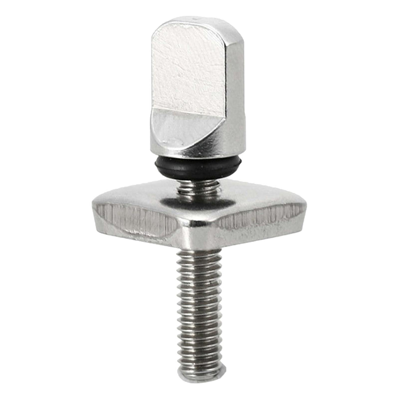 Tool Free Stainless Steel Longboard Fin Screws Plate No Surfboard