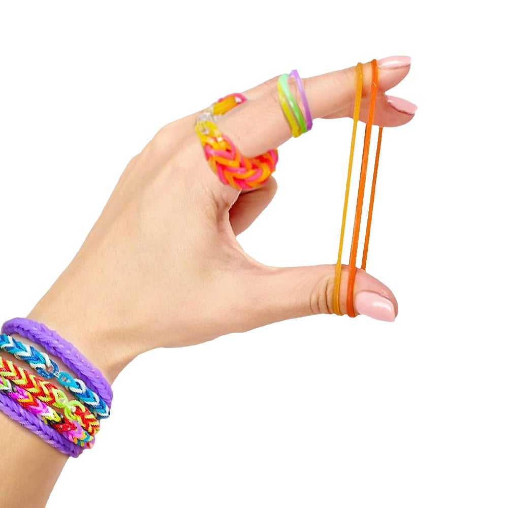 Veile Studios Loom Bands Kit Colorful Bracelet Diy Rubber Making With