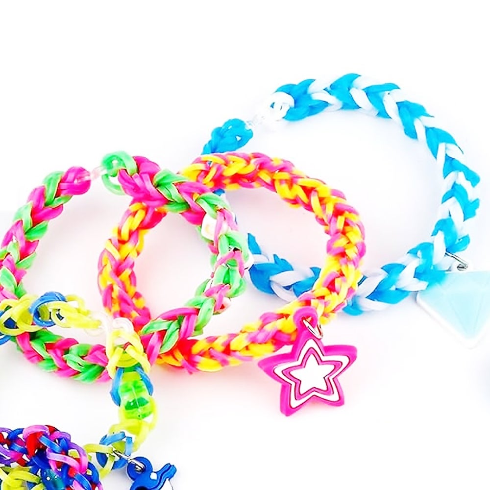 Veile Studios Loom Bands Kit Colorful Bracelet Diy Rubber Making With