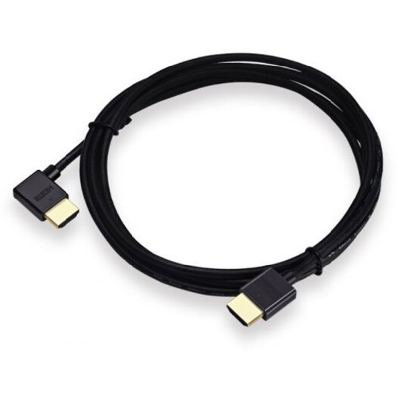 Angle Bend Hdmi 2.0 Connect Cable To Male 2.0M 4K X 2K 60Hz 18Gbps Black