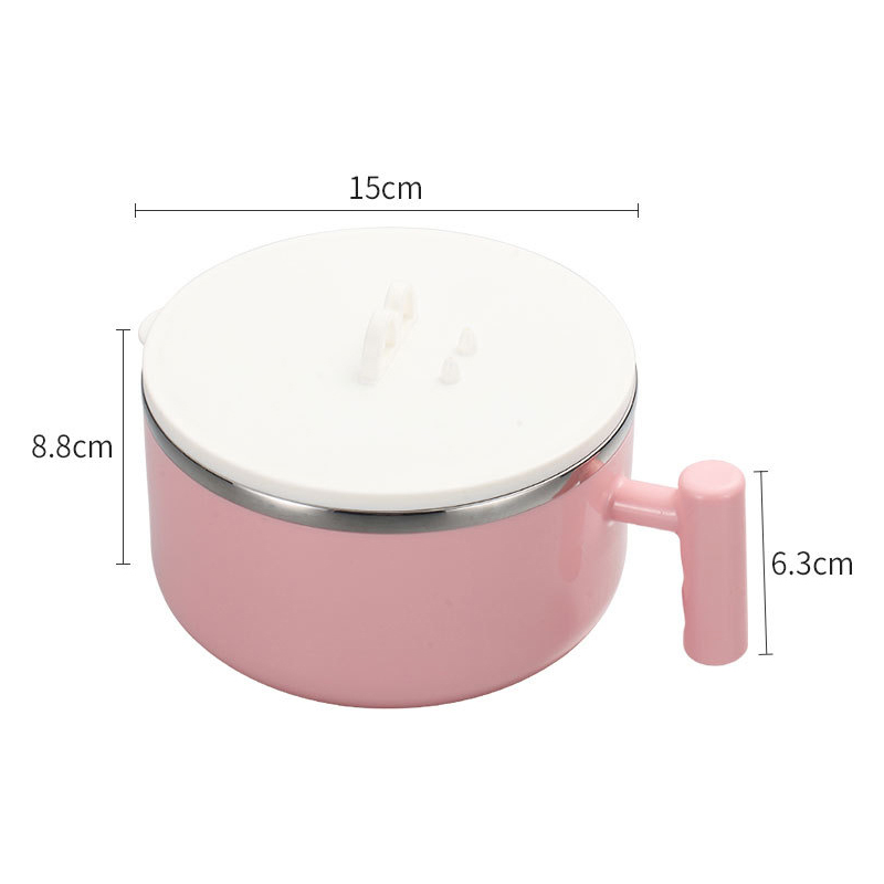 304 Stainless Steel Thermal Lunch Box Japanese Style Creative Noodle Bowl
