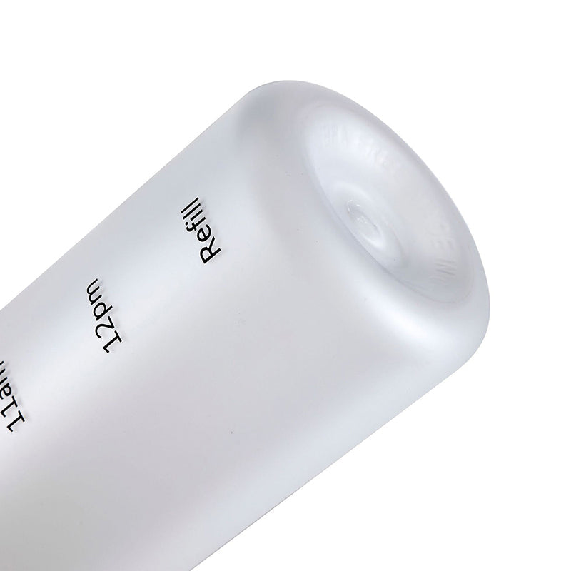 1L Water Bottle Time Marker Bpa Free Frosted Drinkbottles