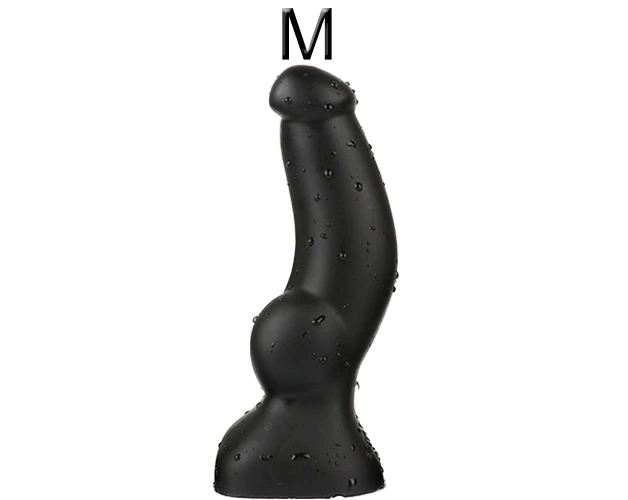 Soft Huge Realistic Dildo Silicone Cock And Balls Dong Gold Black Penis