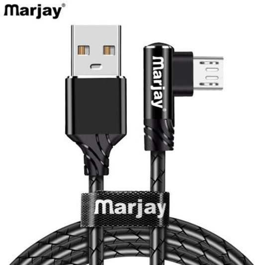 2.4A Elbow Tpe Degree Fast Charging Type Micro Usb For Samsung S8 S9 Note Xiaomi Mi8 Black 1M