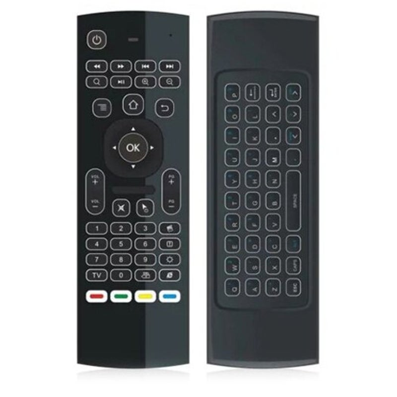 Mx3 L 2.4Ghz Wireless Air Mouse Qwerty Keyboard Black