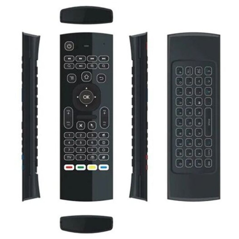 Mx3 L 2.4Ghz Wireless Air Mouse Qwerty Keyboard Black