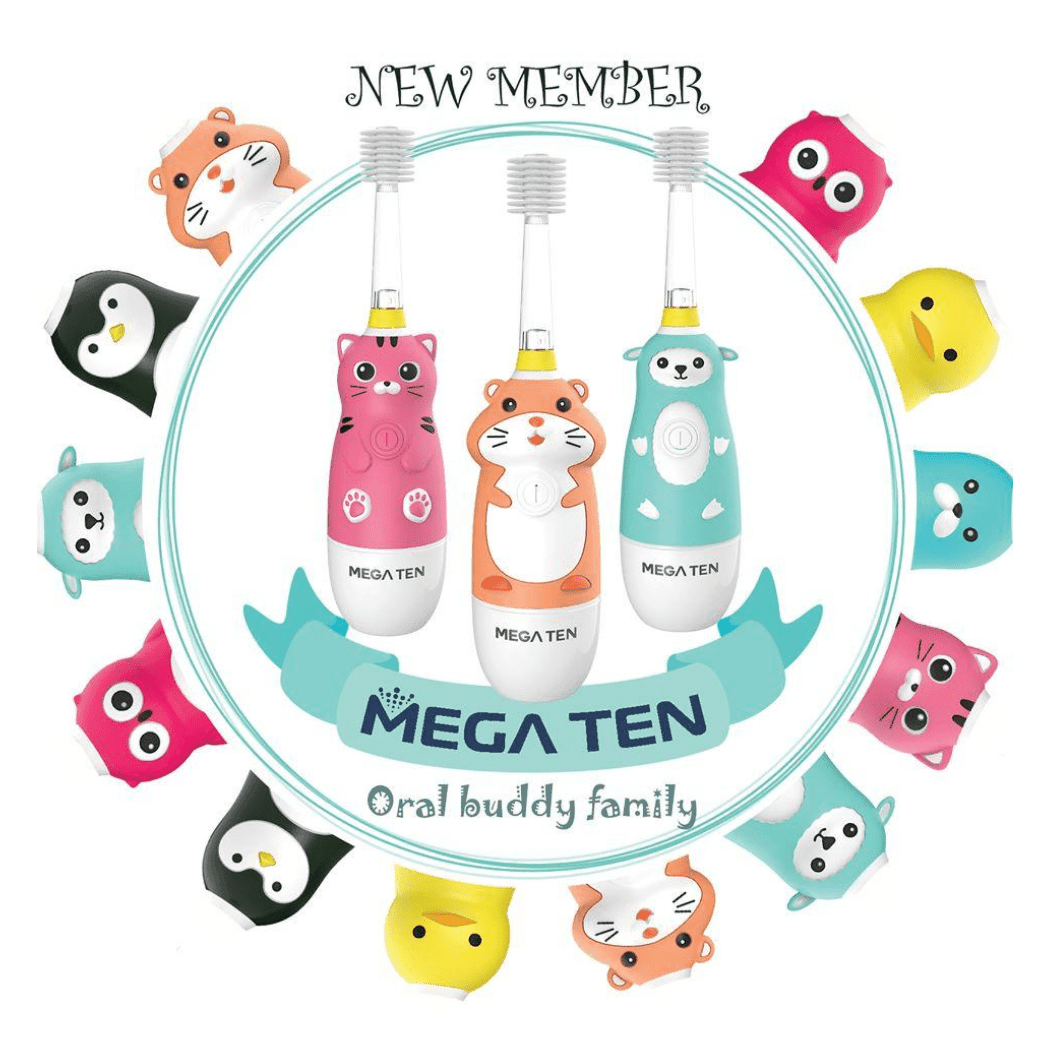 1 Sets of Sunday Afternoons 1 Sets Of Mega Ten 360 Degree Kids Electric Toothbrush With Led Light 4 Yrs Monkey