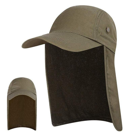 Fishing Tackle Men Women Sun Protection Cap Army Green