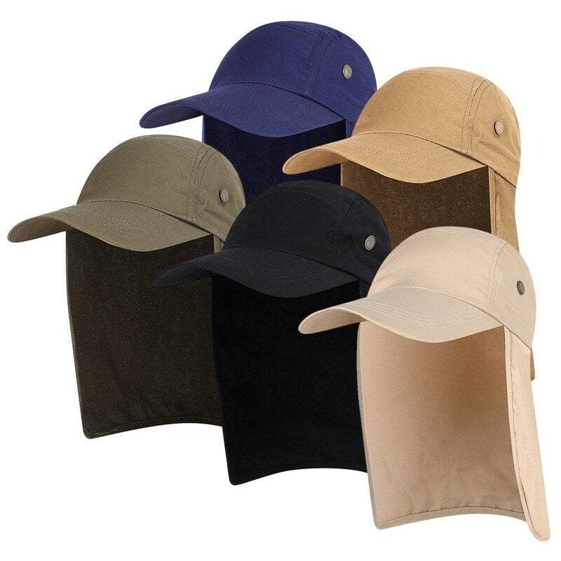 Fishing Tackle Men Women Sun Protection Cap Army Green