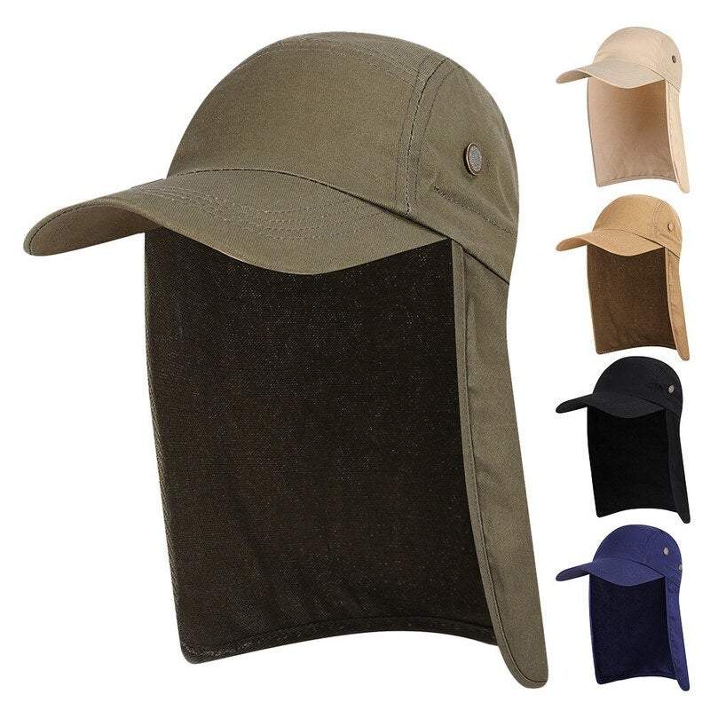 Fishing Tackle Men Women Sun Protection Cap Army Green