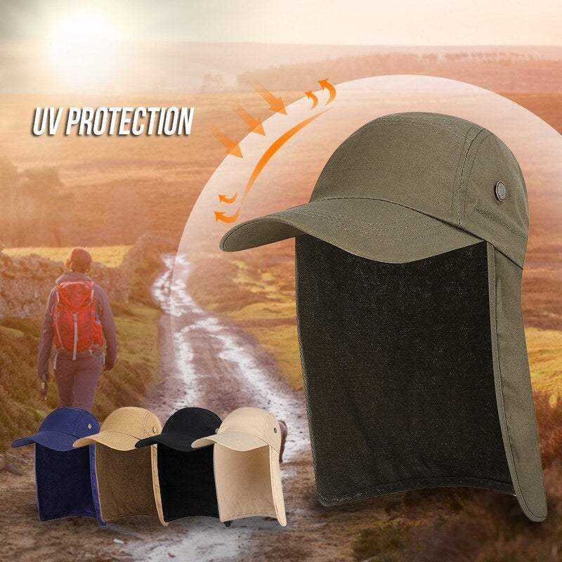 Fishing Tackle Men Women Sun Protection Cap Army Green