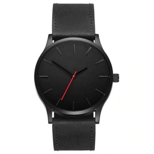 Veile Studios Men Fashion Sports Large Dial Quartz Leather Wrist Watch Multi