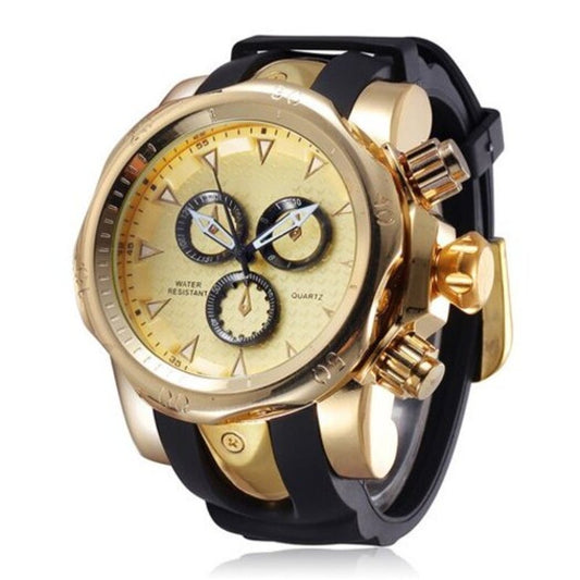 Veile Studios Men's Creative Fashion Big Dial Chronograph Quartz Sport Watch