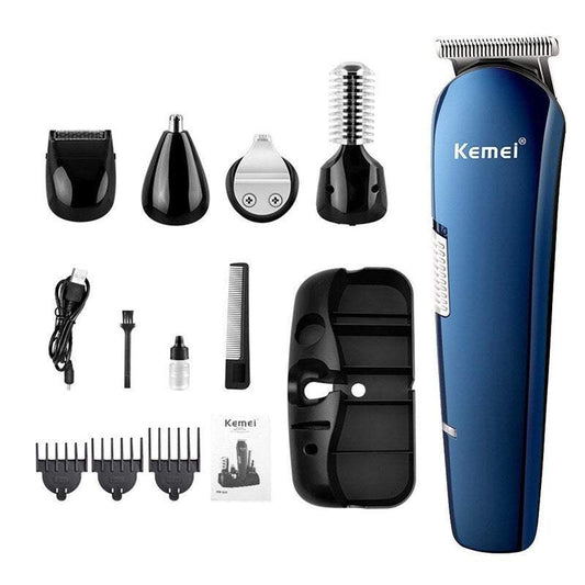 Electric Shavers Men's Grooming Kit Rechargeable Hair Clipper Nose Trimmer Male Styling Set