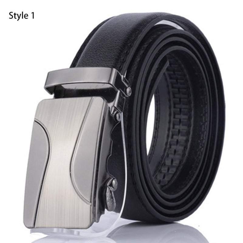 Belts Men's Leather Automatic Buckle Fashion Dress