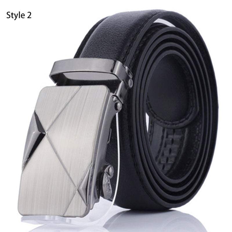 Belts Men's Leather Automatic Buckle Fashion Dress