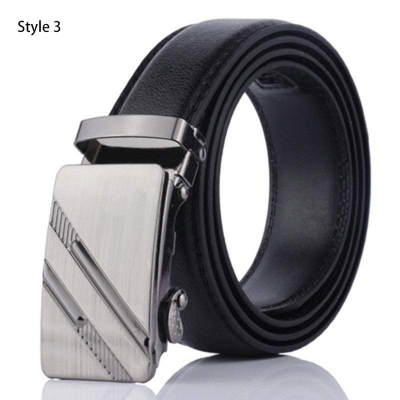 Belts Men's Leather Automatic Buckle Fashion Dress