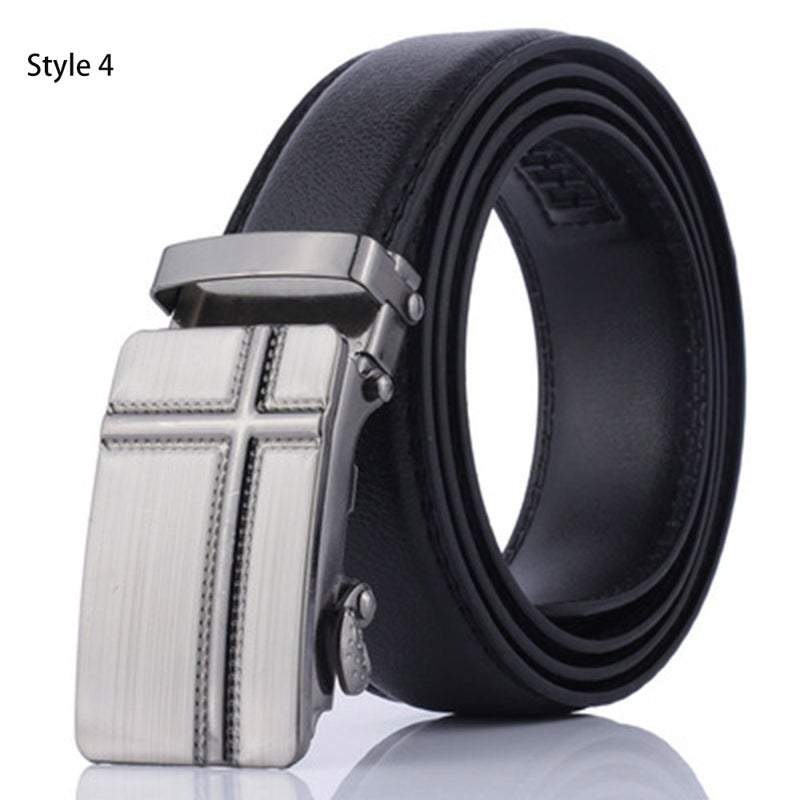 Belts Men's Leather Automatic Buckle Fashion Dress