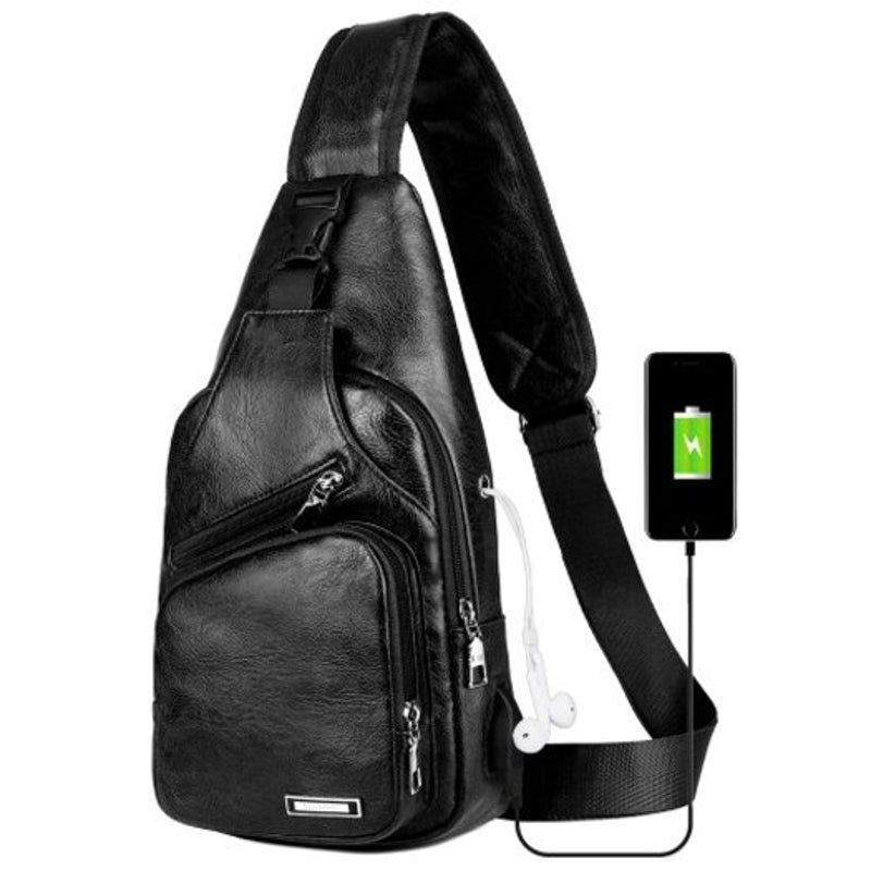 Casual Men's Business Nylon Canvas Chest Shoulder Messenger Fashion Outdoor Bag