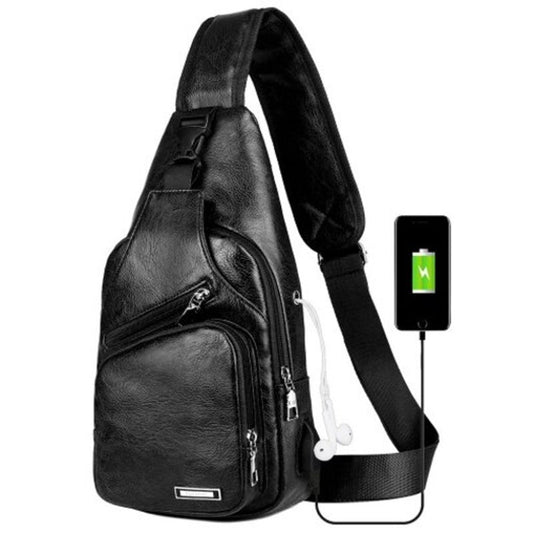 Casual Men's Business Nylon Canvas Chest Shoulder Messenger Fashion Outdoor Bag