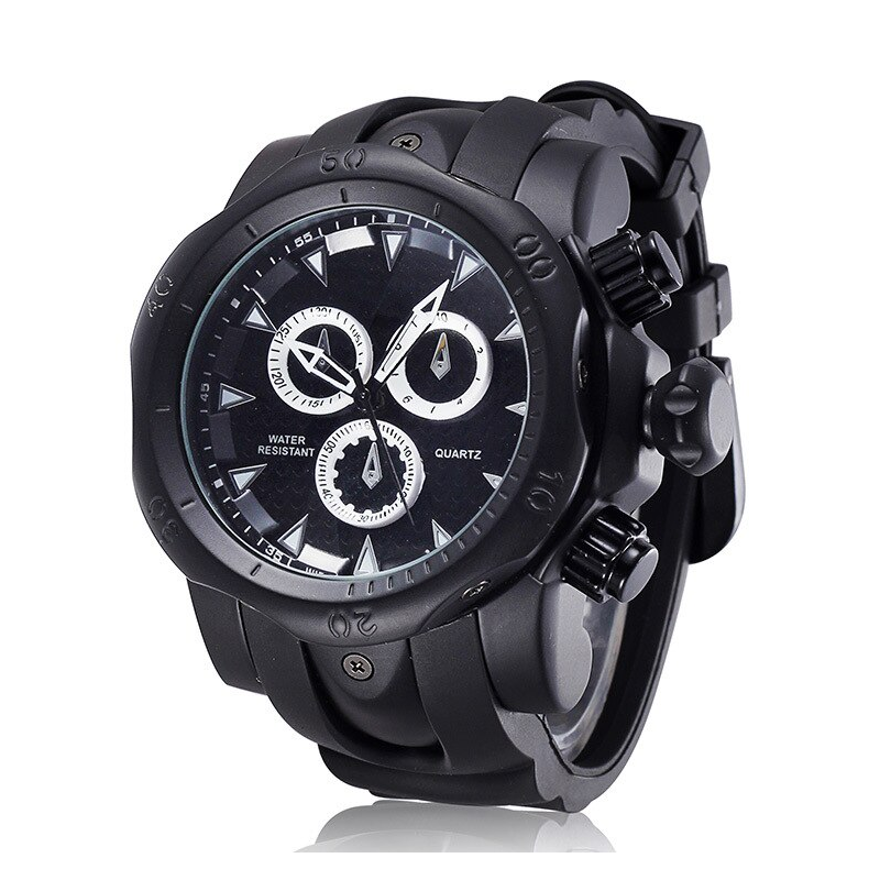 Veile Studios Men's Creative Fashion Big Dial Chronograph Quartz Sport Watch
