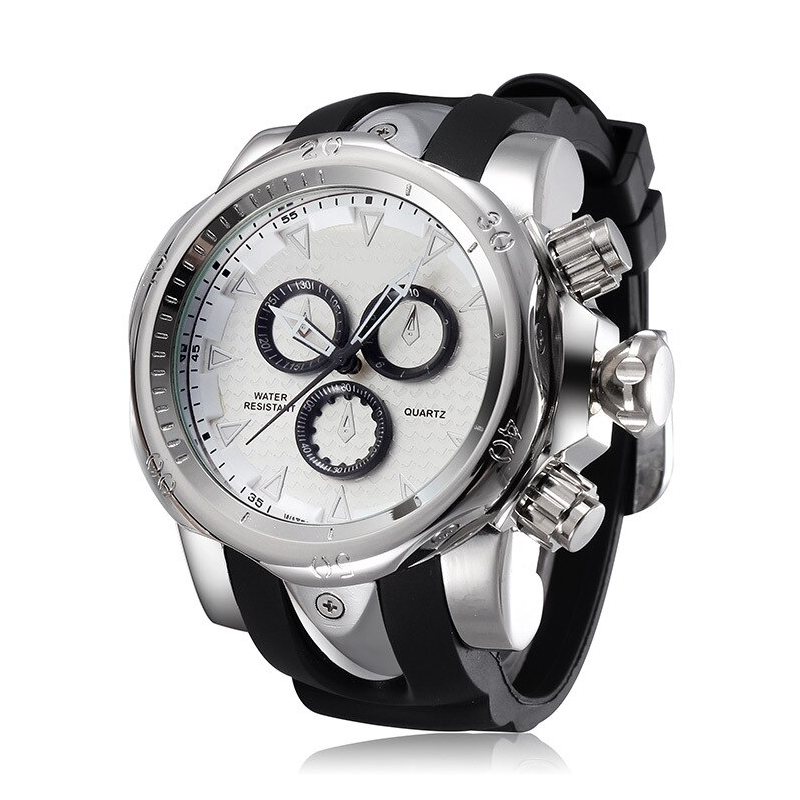 Veile Studios Men's Creative Fashion Big Dial Chronograph Quartz Sport Watch