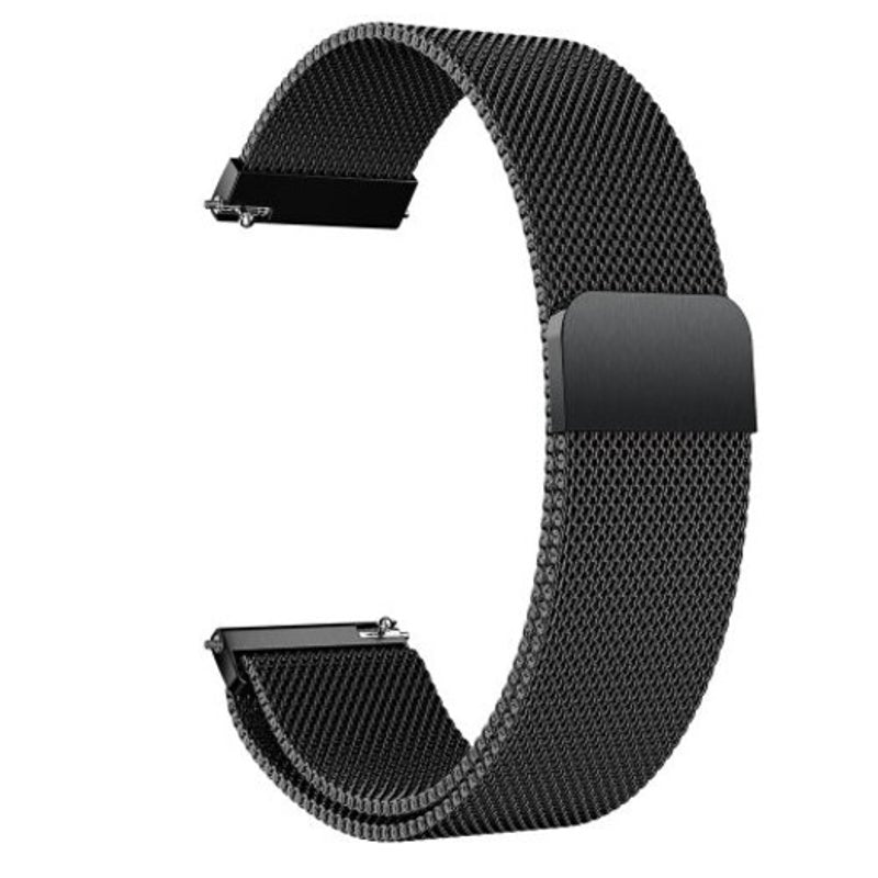 Veile Studios Milanese Loop Stainless Steel Watch Band Strap For Samsung Galaxy 46Mm Black
