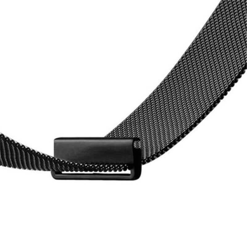 Veile Studios Milanese Loop Stainless Steel Watch Band Strap For Samsung Galaxy 46Mm Black