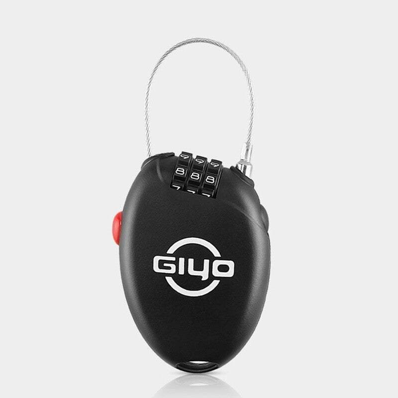 Bike Locks Mini Bicycle Helmet Anti Theft 3 Digits Combination Password Cycling Safety
