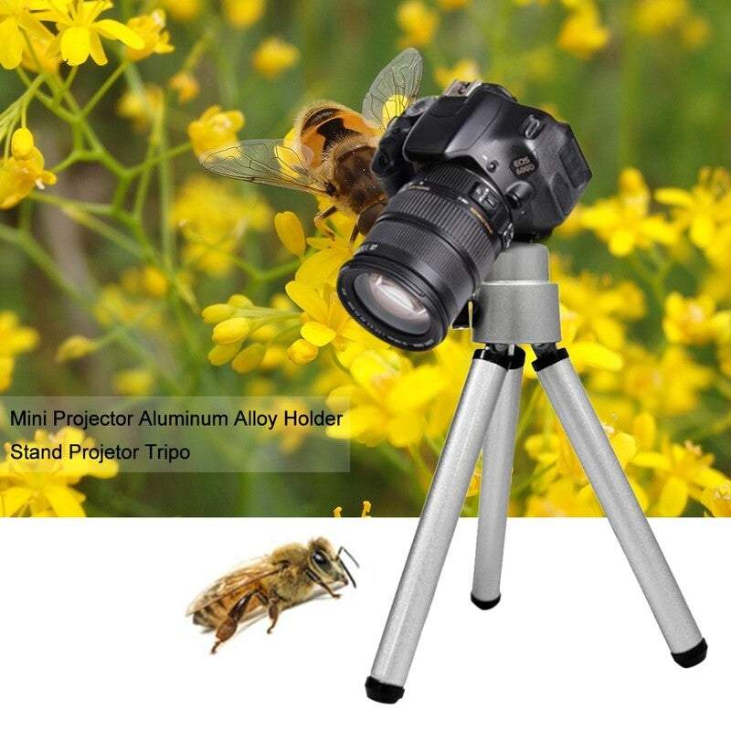 Camera Tripods Gimbals Selfie Sticks Mini Flexible Projector Stand Bracket Aluminium Alloy Holder For Silver