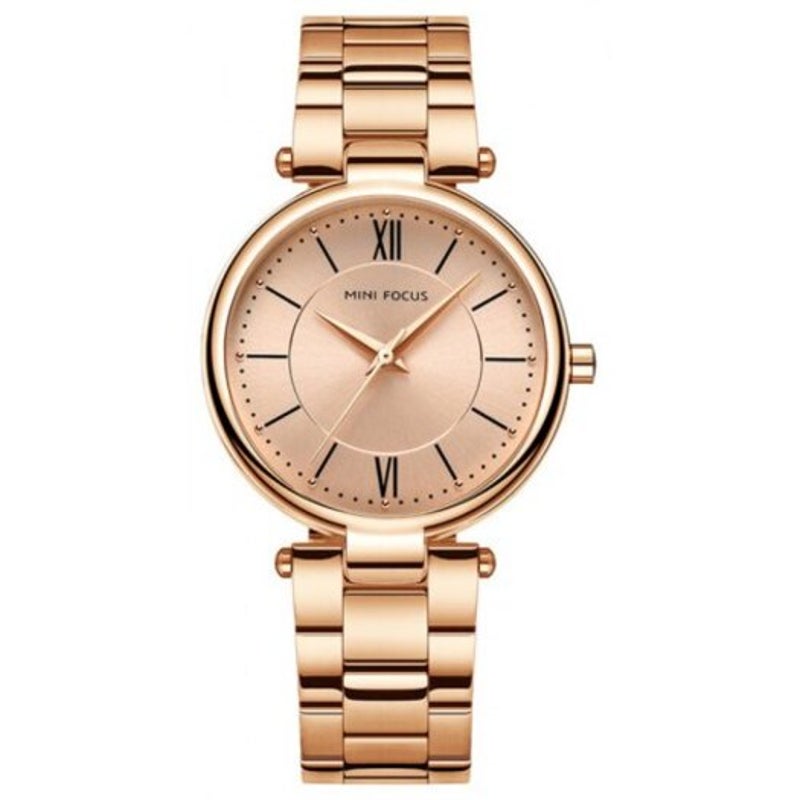 Veile Studios Mini Focus Ladies Quartz Watch Luminous Waterproof Stainless Steel Strap Wristwatch