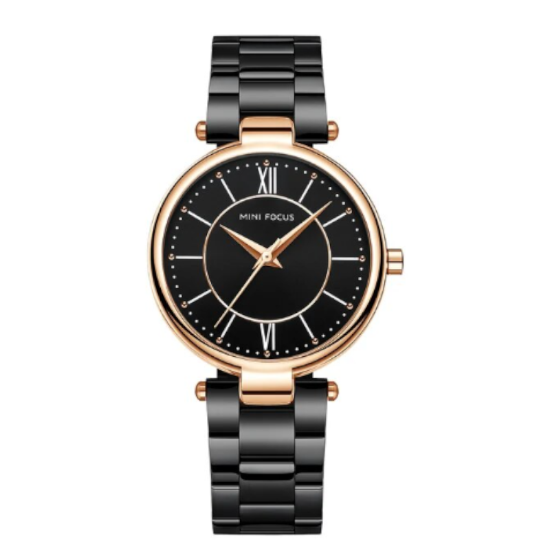 Veile Studios Mini Focus Ladies Quartz Watch Luminous Waterproof Stainless Steel Strap Wristwatch