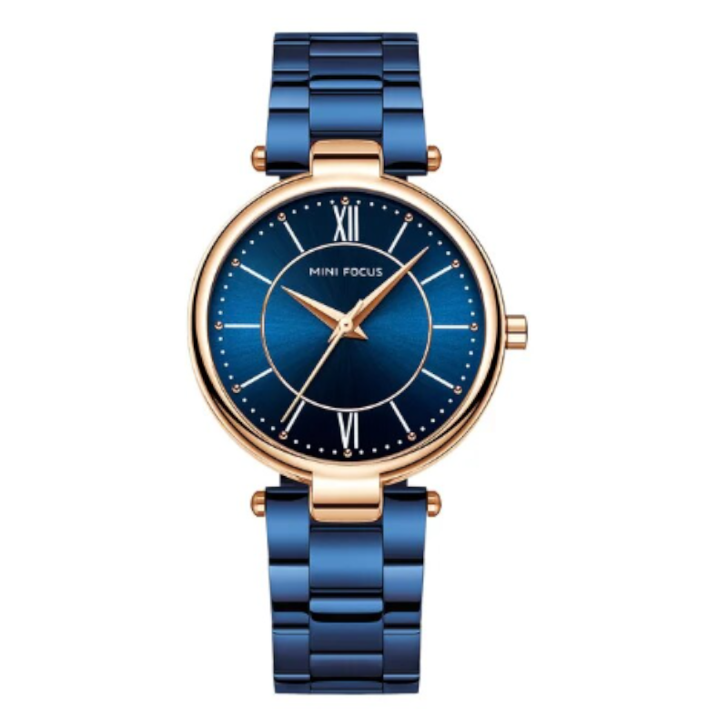Veile Studios Mini Focus Ladies Quartz Watch Luminous Waterproof Stainless Steel Strap Wristwatch