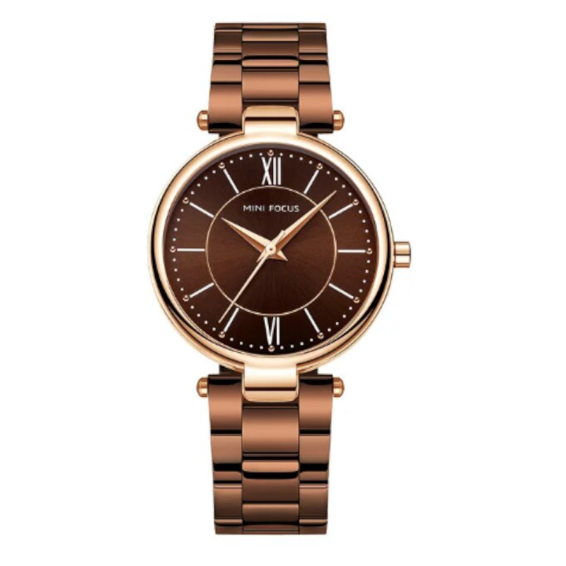 Veile Studios Mini Focus Ladies Quartz Watch Luminous Waterproof Stainless Steel Strap Wristwatch