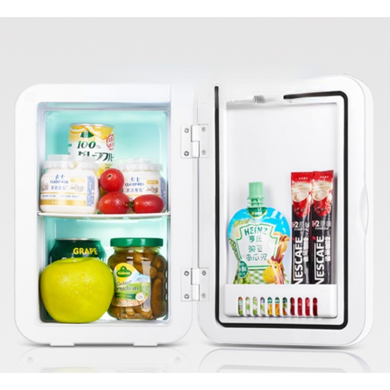 Car Mini Refrigerator Cosmetics Refrigeration Blue