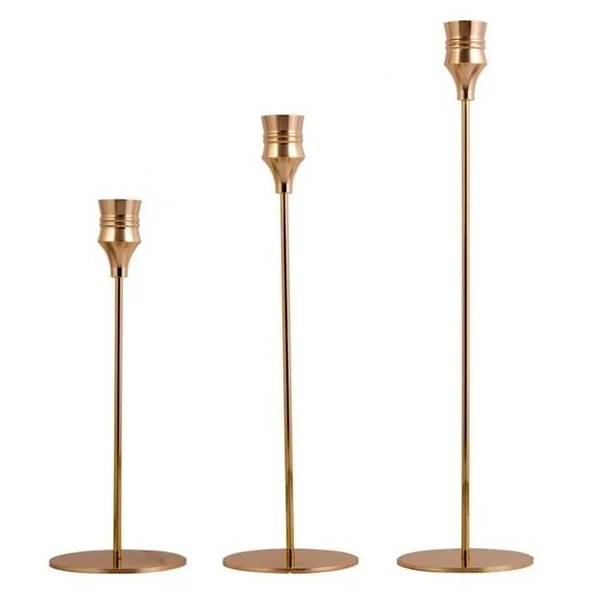 1 Sets of 1 Sets Of Minimalist Candle Holders Modern Simple Decor