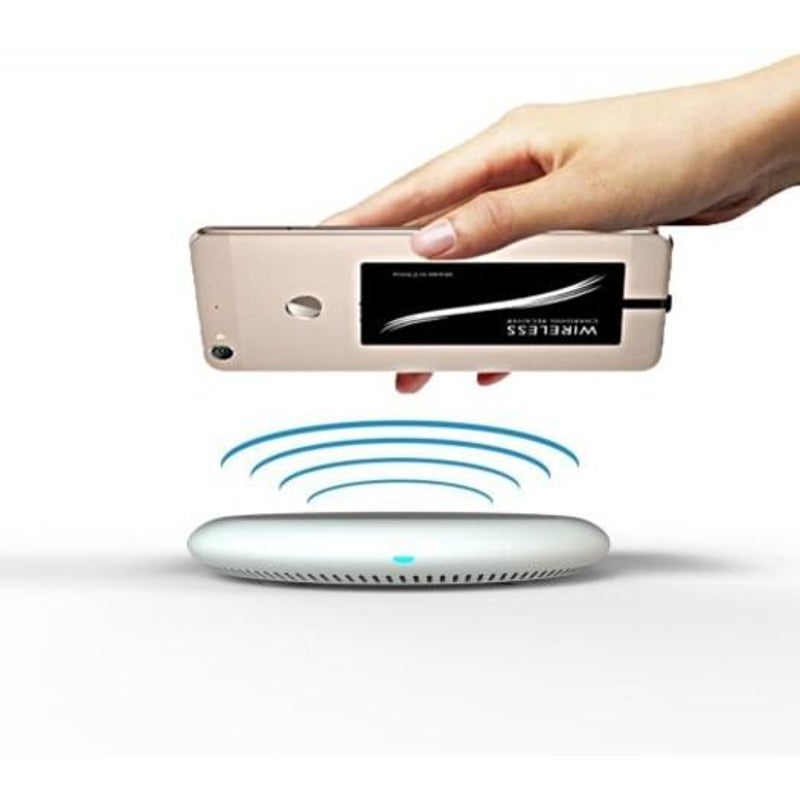 5W / 10W Ultra Slim Qi Qc Fast Quick Charge Wireless Charger Pad With Type Receiver Kit White
